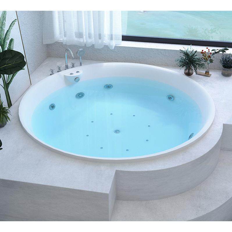 亚2克力形浴缸家用嵌入式成圆348人小型1.-1.5米欧式户按摩浴池