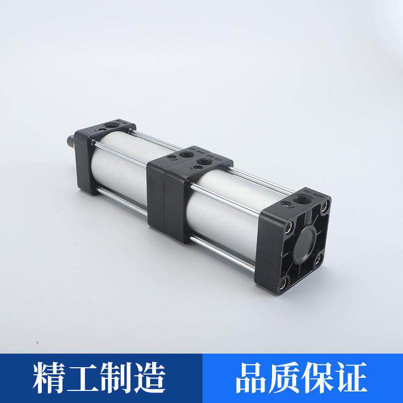 3倍力气动气缸多位两置增377压S5CT32400680节大推力双行程双节