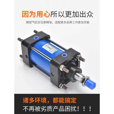 IQG推力重型全铁QGA3耐高温气缸QG6B80x100QZVx215x160x200x大250