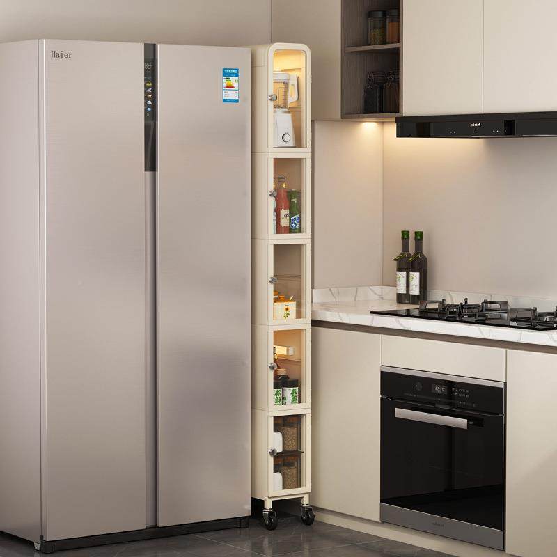 厨房缝置物架落地多层25分夹柜M537夹储物高柜立柜靠墙窄款收纳缝