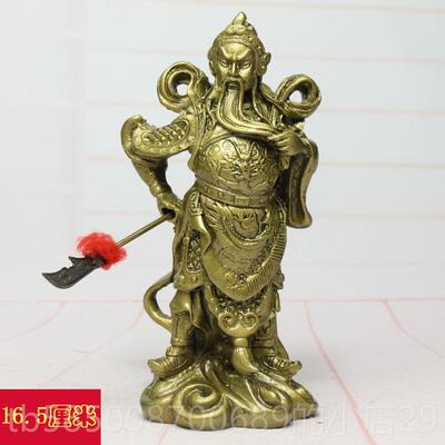 新款关工礼羽关公口家装艺品摆件关二业吴开幕乔迁入礼品品