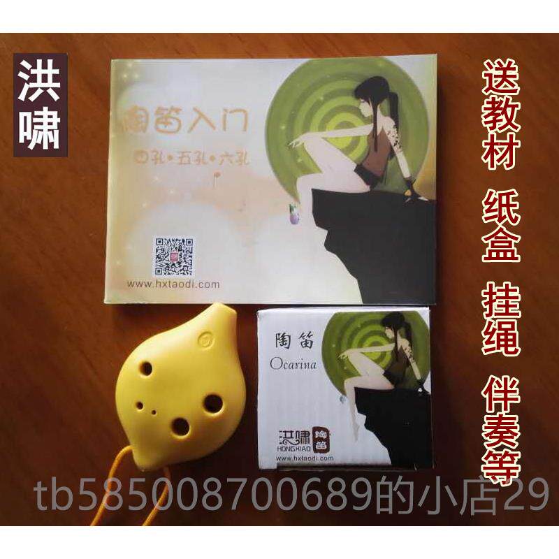 新款洪陶笛6孔SC调 六孔高音C 塑啸胶塑料树脂谱 学生儿 童初学送