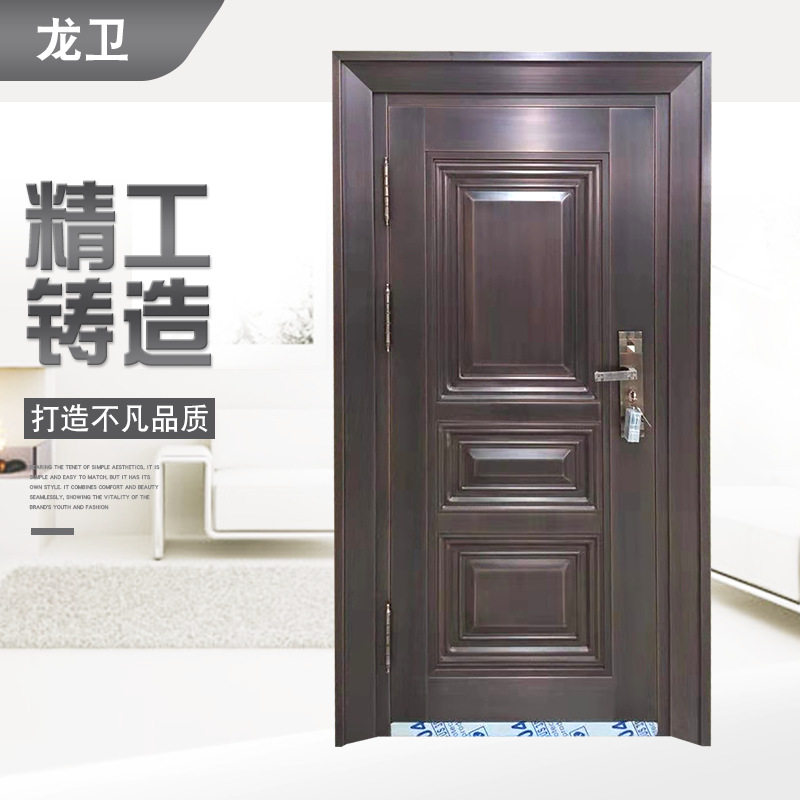 别墅不锈钢镀铜门家居防盗门庭院整套门家装建材镀欧式风格