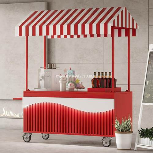 推铁花车夜市小吃地车集市户外移BTCC-046动手车商场摆摊艺位车摊