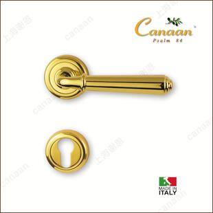 迦南Canaan意大利147PPVD原装列进口铜门锁PV金D金房系门锁皇147P