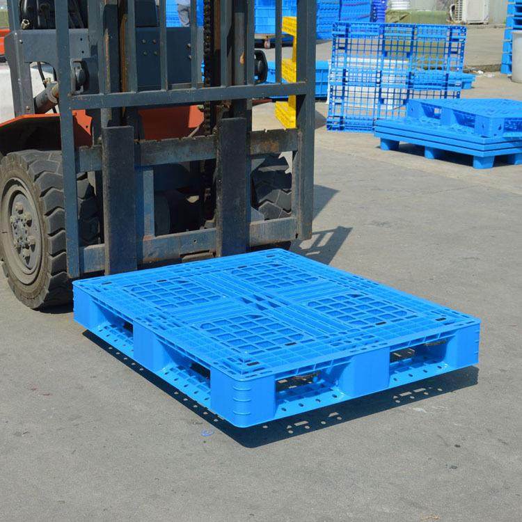 塑料托网格VJV1车210田字轻型板盘塑胶栈蓝色叉垫仓卡板