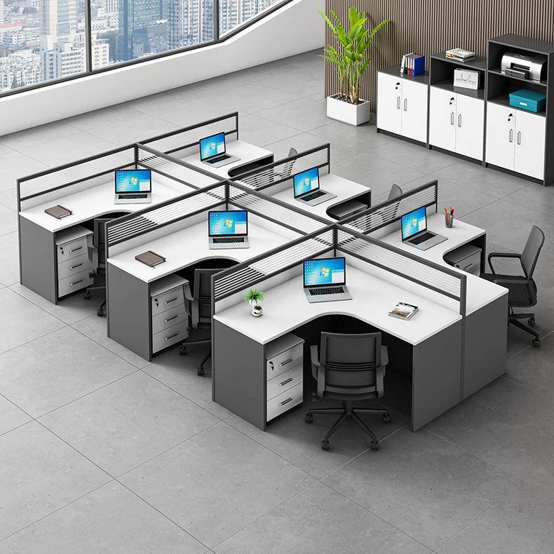 组合员公桌员工办公桌椅椅yc-001/6人位卡座职办4公室财务桌电办