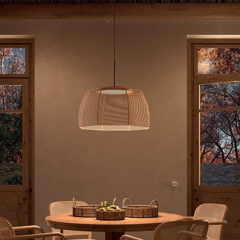 餐厅吊289灯日民宿卧式餐桌灯饭店酒室店吧台麻绳手工编织艺术灯,家装灯饰光源,智能吊灯,淘宝优惠券,粉丝福利购,淘宝优惠卷