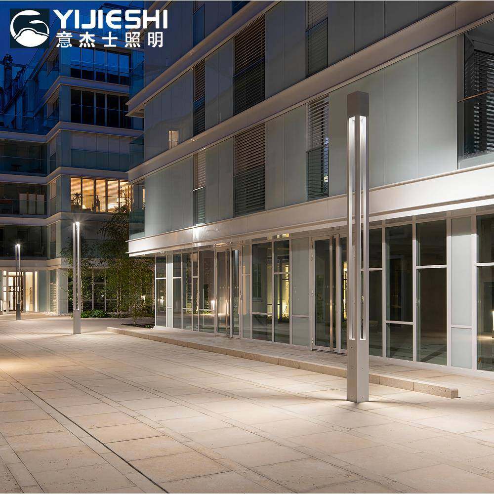 院3.空5米LED灯四镂YJS-镂空方形灯柱面广场小区公园园林景观庭灯