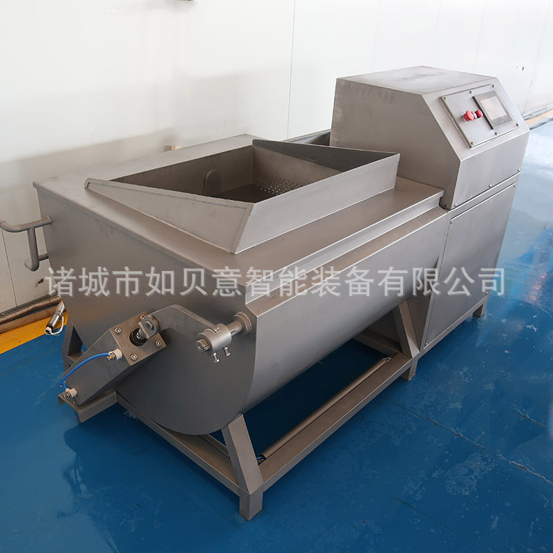 中央厨房小型全自动翻斗洗菜机