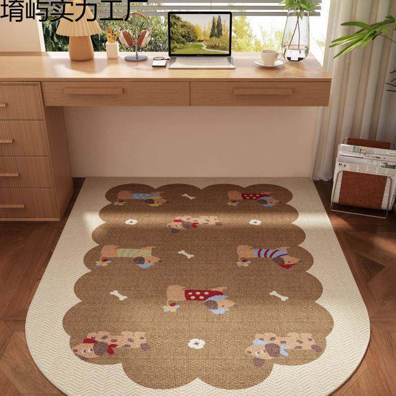 书房地毯卧室仿剑可麻电堉屿实力脑地书桌学习椅子垫免洗擦轮转椅,居家布艺,地毯,淘宝优惠券,粉丝福利购,淘宝优惠卷