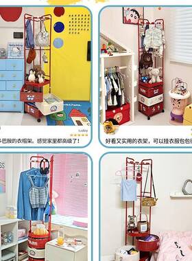 多胺转用角衣帽卧室可移动衣架落地床巴头柜架一体挂NBP衣架家置