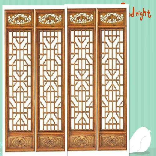 古门仿窗花生u-108四川实木镂空格复古木产质雕花隔断新中式门窗