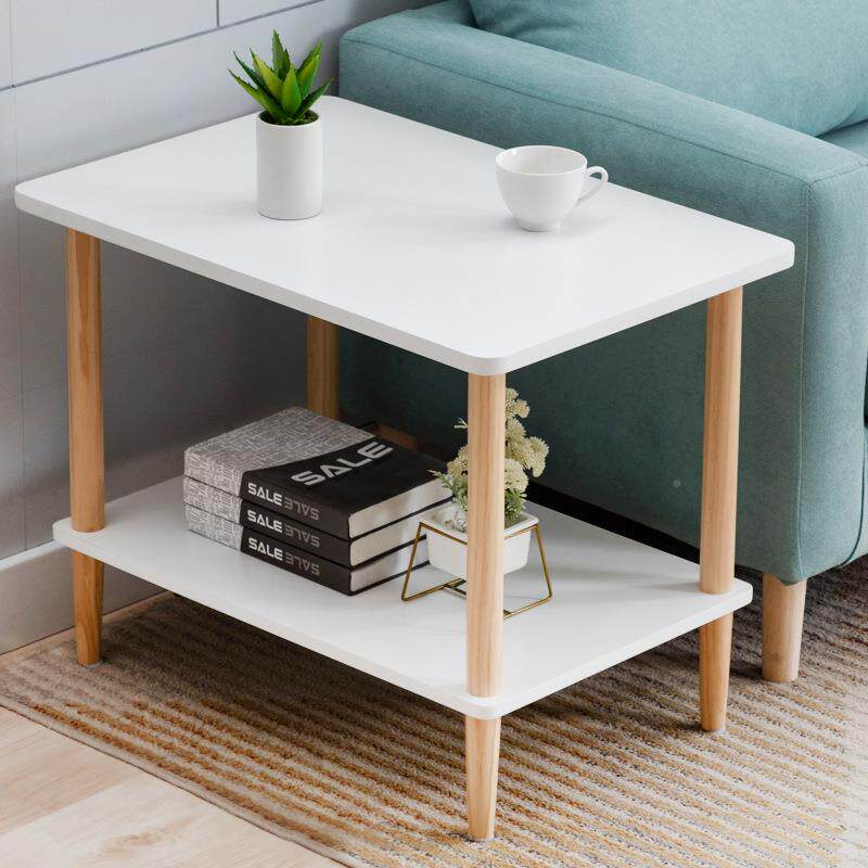 沙发约边柜侧柜窄客厅置物架子实050311木边几角柜简小方桌边长条