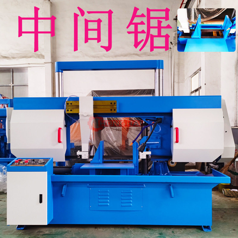 GY4250卧式双柱龙门带锯床下料