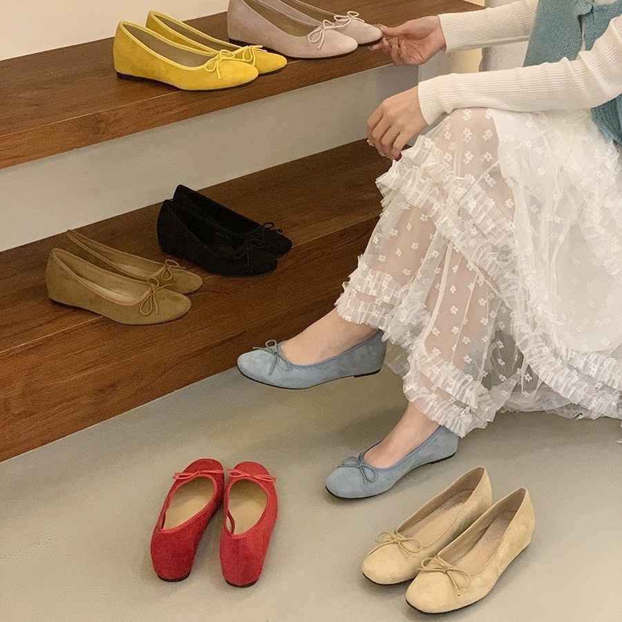 南在南方复古芭蕾内增高浅口平底单鞋女2025新款秋季法式玛丽珍鞋