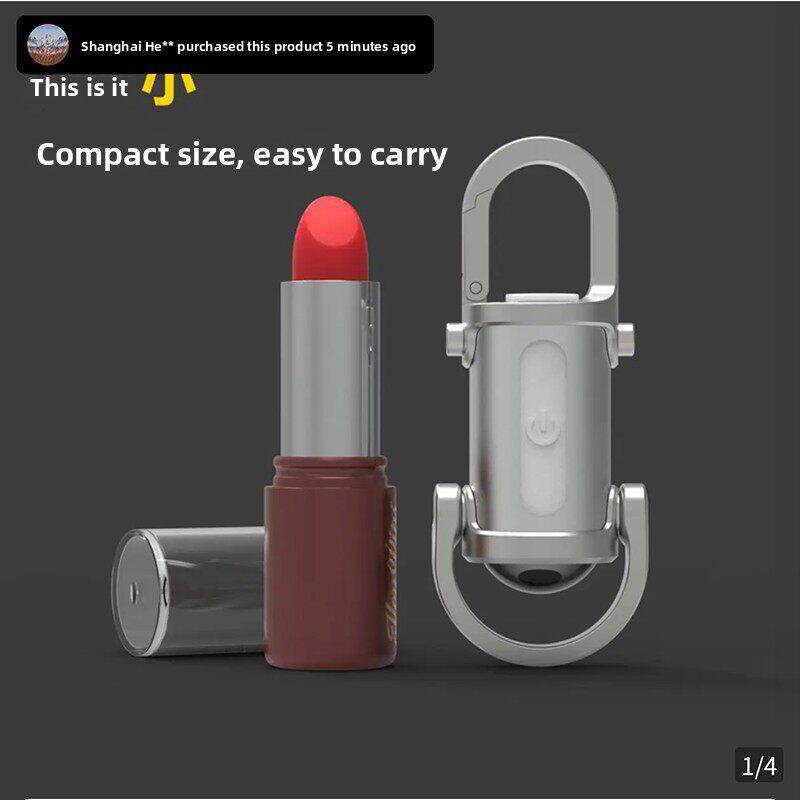 燕乐2025新款多功能迷你便携式钥匙扣充电宝应急手电筒防水照明灯