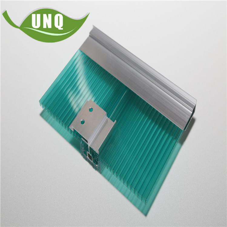 工厂温室屋面中空pc阳光板蜂窝U型锁扣板10mm锁扣防雾滴板