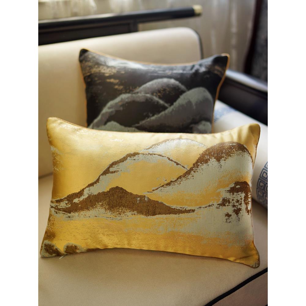 新中式轻奢靠包靠背套中式沙发抱枕可订枕靠垫床头餐桌腰枕座新品