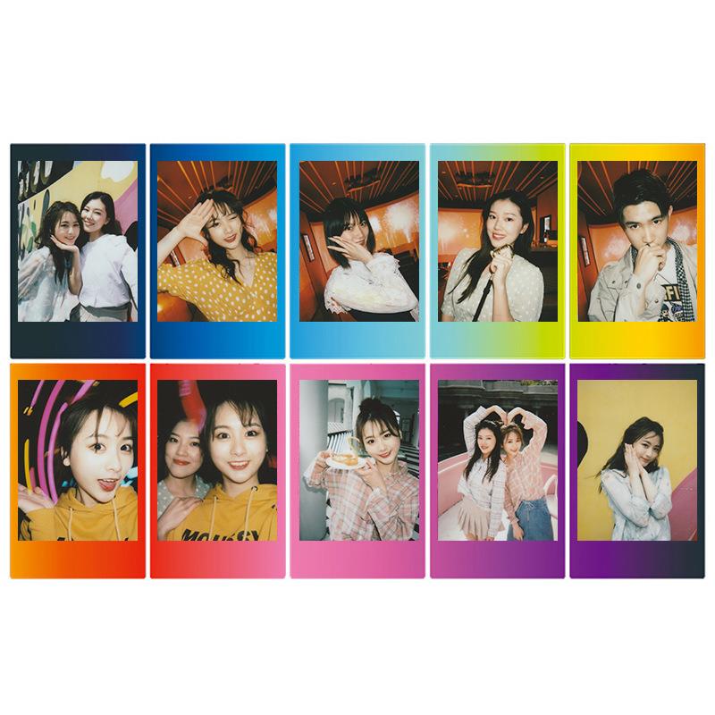 富士拍立得花边白边mini12/11/9/7s/25/70/90拍立得一次成像相纸