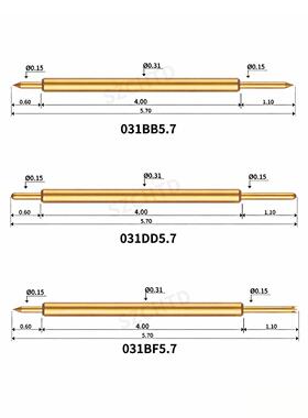 探针G测试针BA双头探针7D031系列KAV031BB5.7031D5.031BF5.7