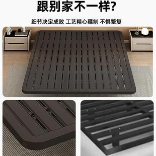 铁艺悬浮床架子无床头加粗加厚钢架双人床榻榻米排骨架1米5单人床