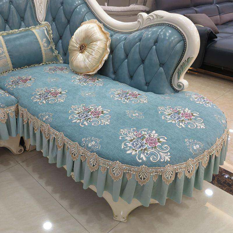 2025欧式沙发垫奢华防滑四季通用轻奢皮沙发坐垫套罩可机洗热销