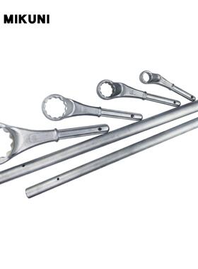 铬钒钢高劲加长省力梅花扳手6/12角杠杆省力扳手带加力杆梅花扳手