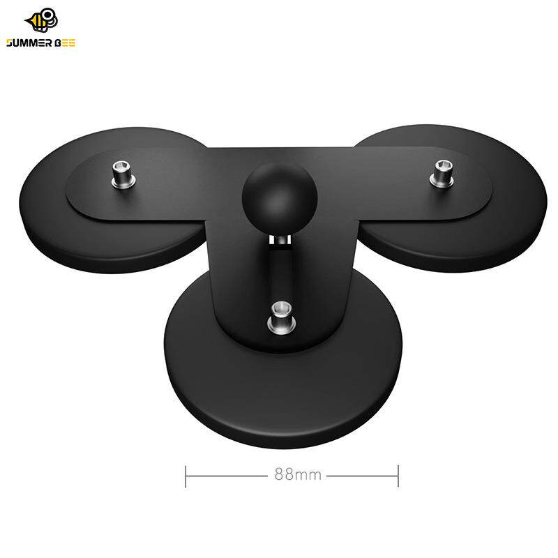 25mm球头磁吸三吸盘支架底座汽车车外强磁转接1英寸球头配件手机