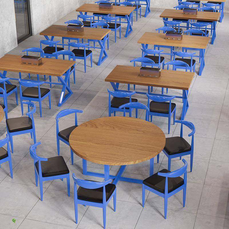 工业风铁艺实木餐桌椅组合出租屋食堂公司学校吃饭休闲实木餐桌椅,电子元器件市场,其它元器件,淘宝优惠券,粉丝福利购,淘宝优惠卷