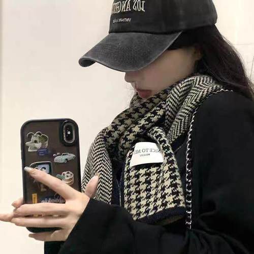 2025新款冬季格子高级感围巾