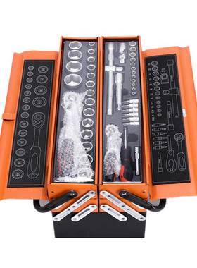 汽修工具综合三工具飞箱16785件套层铁箱72齿快速大扳手小飞组合