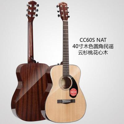 芬达Fnder木PMW吉他CD60单板吉他电41寸原木eS箱色民谣吉他jita