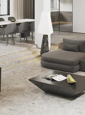 柔光1颗粒咖色水大磨石瓷砖612M031客厅餐厅卫砖生间连锁店铺地墙