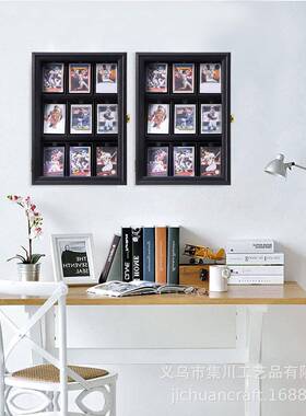 卖各JIT热种赛事星比赛照片球星卡球收藏展示框卧客室厅挂墙