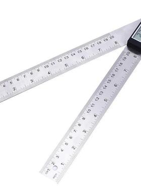 伊莱科EM-KA500数显度尺锈钢电EM-KAL50角子角不度L尺量角器0-500