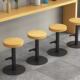 吧台椅实木铁艺餐吧台凳凳吧椅酒吧脚椅圆凳约家用高CP 144脚凳高