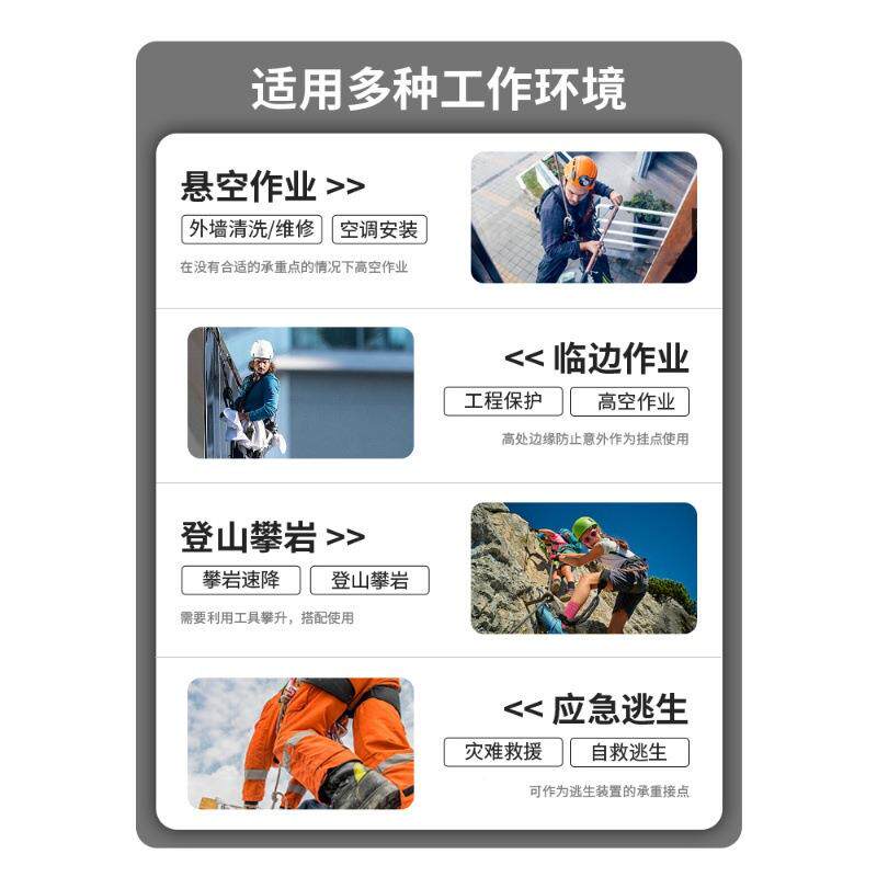 攀岩可岩拆挂卸膨830螺丝螺栓钉带片高空作业装备安全胀绳固定器