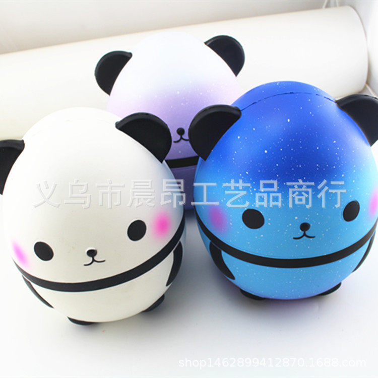 慢回弹Squishy新品 仿真蛋糕仿真面包 PU摆件 慢回弹超大熊猫玩具