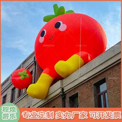充气卡通光柿子西红柿橘子果橙子水3797gj市集人偶气模发商场活主