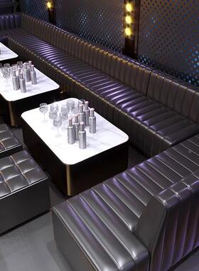 k家v沙发定制订制酒吧清F996M56S吧歌厅用轻奢包厢靠墙转t角UL型