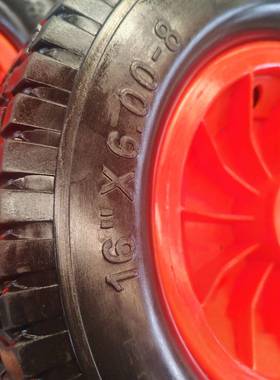 6寸1实心轮6.00CWR-8发泡轮子氨酯发泡轮聚LFATFREE