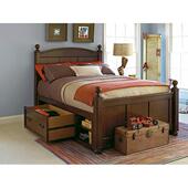 031美式 实物木单床男孩女孩床1.21.3人5简约儿童带米抽屉储床可