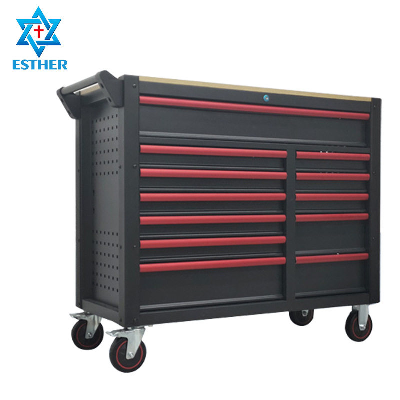 可移动12抽汽修工具车