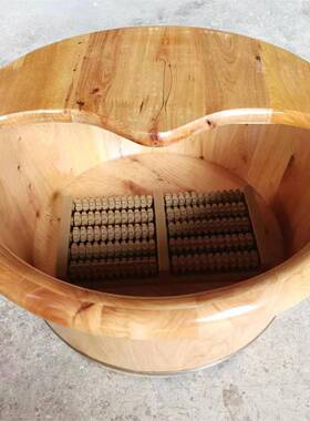 21238盆cm高柏木泡人脚足浴洗香脚木浴桶成家用木桶实木加厚