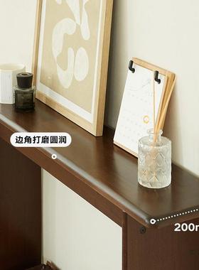 实木玄关桌置物几架入极户超薄窄关柜玄中古风新中式F98HM6S6案靠