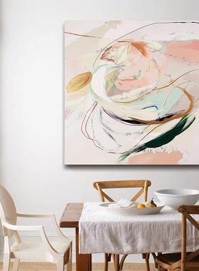 纯手绘抽象理油画墙壁挂画发背景客餐厅沙卧室画玄关厅肌SH151装