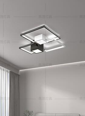 客厅顶主灯现代用卧简33824约大气吸灯大厅室家黑白2025新款led灯