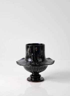 轻式中花瓶高级GT-B055感小纹古理花器复古折衷主义摆件摆花艺装