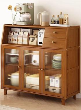 实木餐置边柜靠墙酒柜水柜简约茶柜物餐厅墙HAW边柜客厅防尘收纳